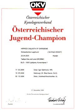 Junior Champion of Austria Junior Champion of Austria